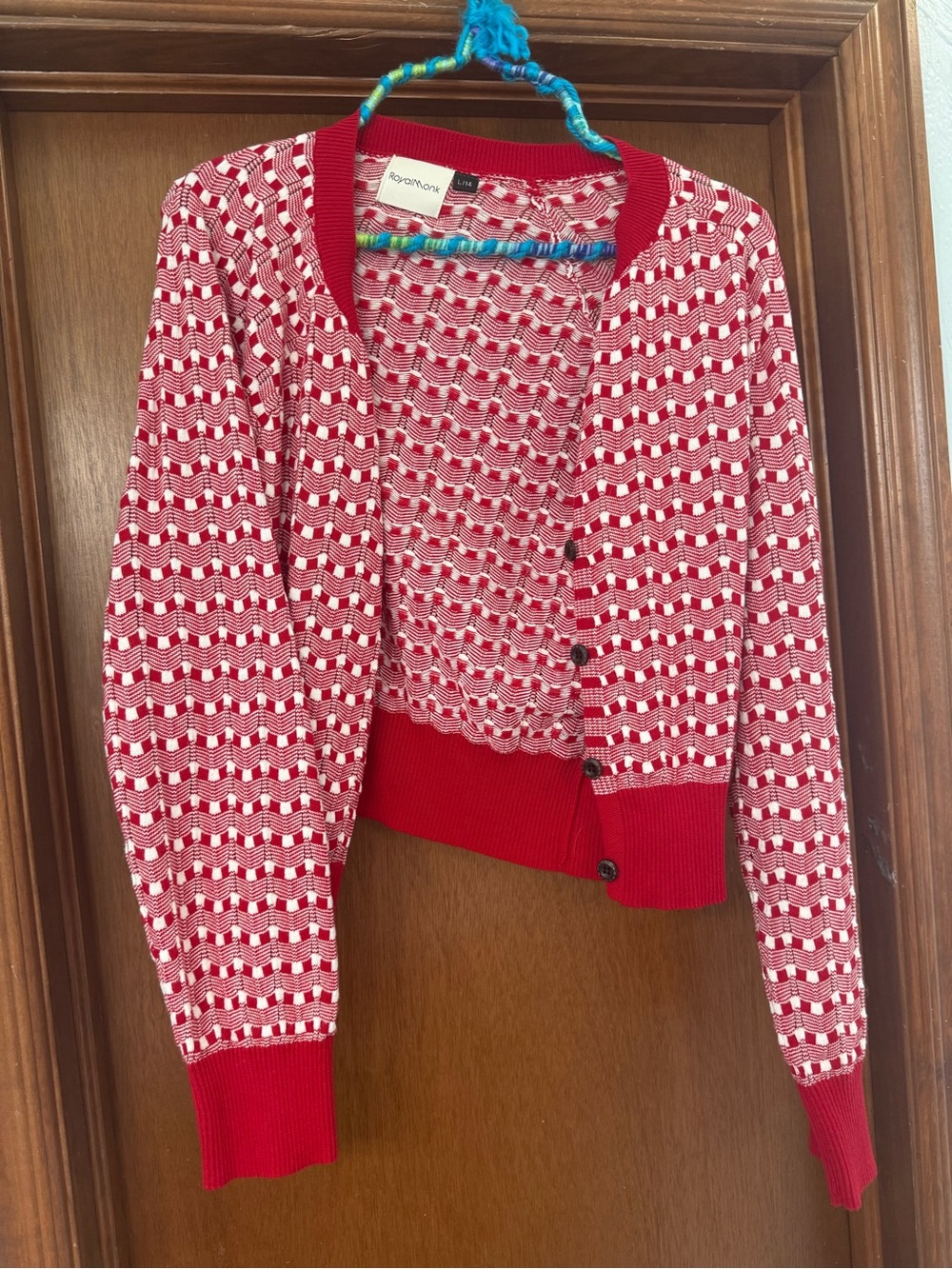 ModCloth Vintage Red Cropped Cardigan Sweater